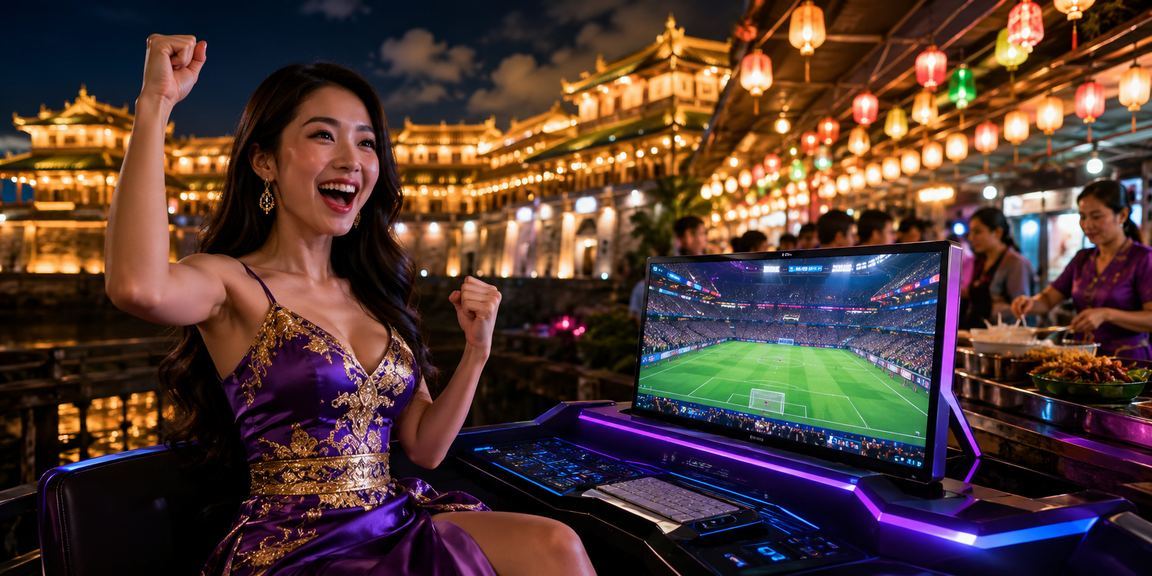 Người chơi cá cược Esports tại chợ đêm Huế